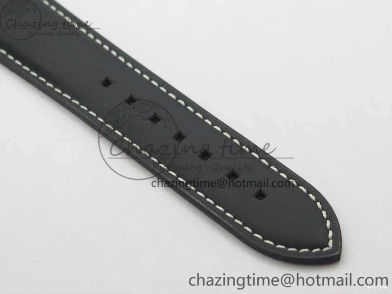 MIROTIME 0402 Stylish Calatrava 5524 Pilot Travel Time SS GRF Black Dial on Black Leather Strap A324 V 7108